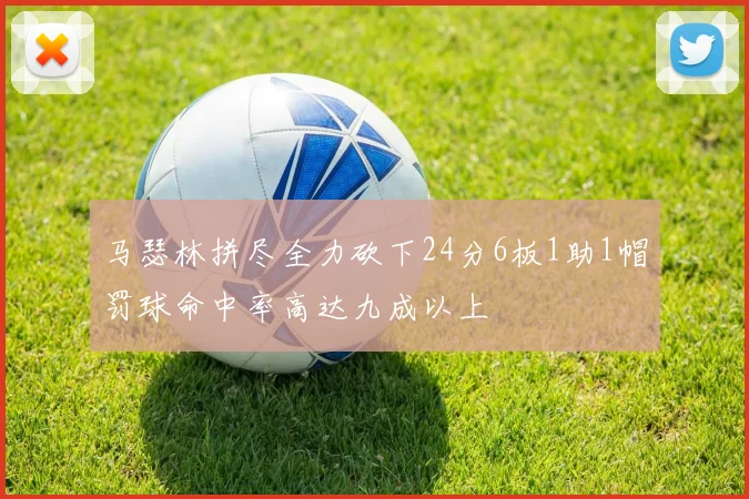 马瑟林拼尽全力砍下24分6板1助1帽罚球命中率高达九成以上